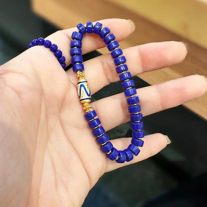 Lapis Lazuli Empowerment Bracelet with Natural Crystals for Wisdom Strength and Clarity Women's Crystal Healing Jewelry by Mulstio