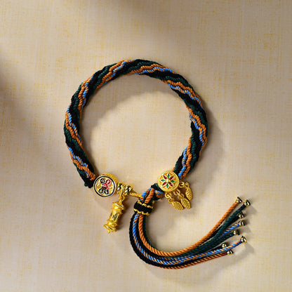Tibetan Buddhist Mantra Bracelet - Wealth, Compassion & Protection