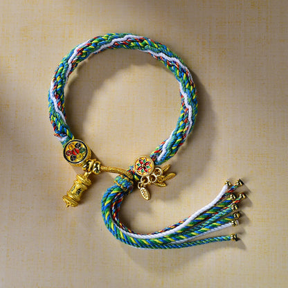 Tibetan Buddhist Mantra Bracelet - Wealth, Compassion & Protection