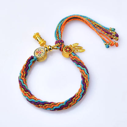 Tibetan Buddhist Mantra Bracelet - Wealth, Compassion & Protection