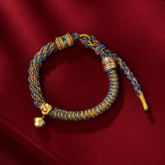 Tibetan Style Colorful Corn Knot Braided Lucky Cotton Bracelet