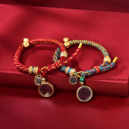 Tibetan Style Corn Knot Braided Cotton Luck Bracelet