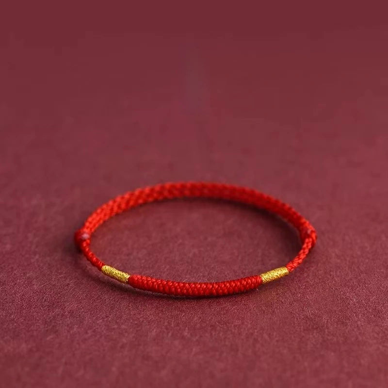 Vajra Knot Lucky String Bracelet / Anklet (3 Colors) - Earth Element, Good Luck & Protection
