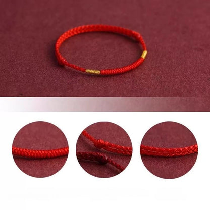 Vajra Knot Lucky String Bracelet / Anklet (3 Colors) - Earth Element, Good Luck & Protection