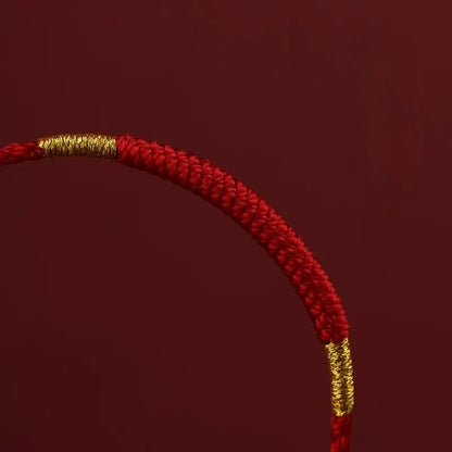 Vajra Knot Lucky String Bracelet / Anklet (3 Colors) - Earth Element, Good Luck & Protection