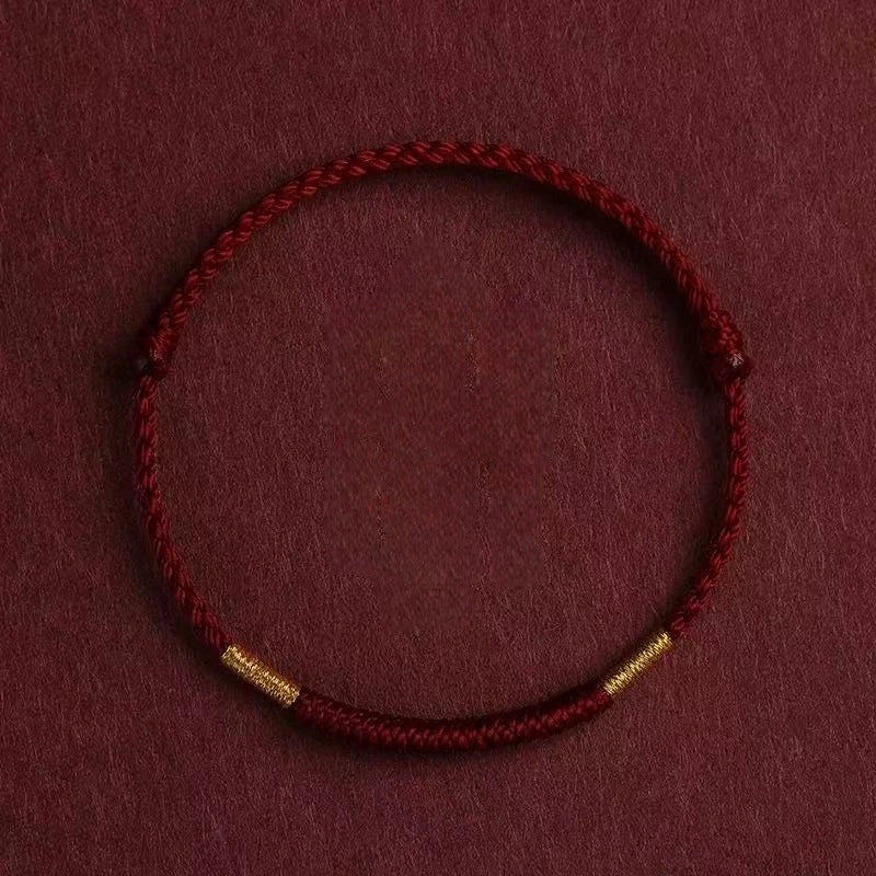 Vajra Knot Lucky String Bracelet / Anklet (3 Colors) - Earth Element, Good Luck & Protection